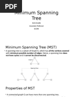 Minimum Spanning Tree: Dr.K.R.Jothi Associate Professor Scope