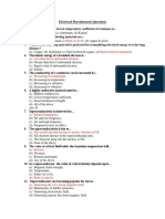 Electrical Recruitement Questions