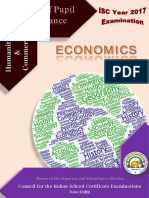 Economics: Council For The Indian School Certificate Examinations