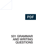 CSE - 501 Grammar and Writing
