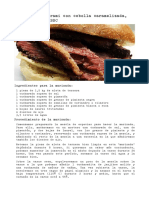 Receta de Pastrami: Bocadillo de Pastrami, Cebolla Caramelizada y Queso