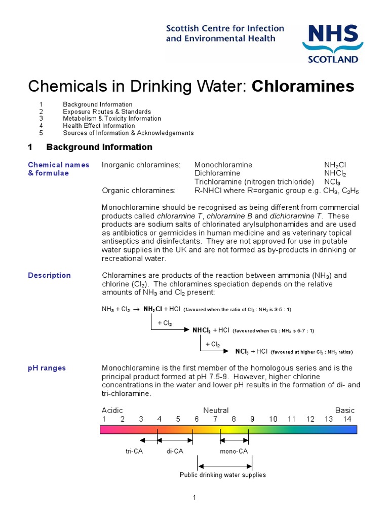Chlorination of Water | Download Free PDF | Chlorine | Chemical Compounds