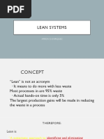 Lean Systems: Arron O. Enriquez