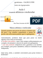 Aula 1 - Massa Atômica e Molecular