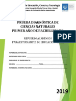 Prueba Diagnóstica- Ciencias Naturales -Primer Año Bachillerato - 2019.pdf