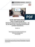 Guía Metodológica Instrumento de Gestión - PEI