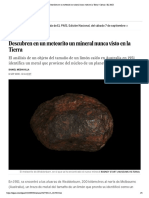 Descubren en Un Meteorito Un Mineral Nunca Visto en La Tierra - Ciencia - EL PAÍS