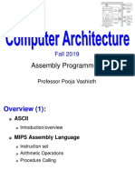 Fall 2019 - Assembly Programming