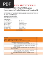 India Tourism Statistics - English - 2015 Final