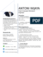 Antoni Wijaya: Fresh Graduate Petroleum Engineer