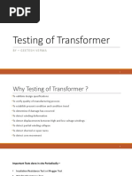 Testing of Transformer: by - Geetesh Verma