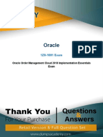 Oracle Order Management Cloud 2018 Implementation Essentials Exam Questions & Answers