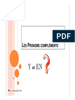 Les Pronoms Complements EN Et Y PDF