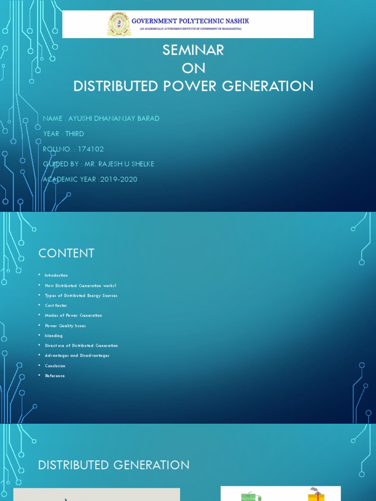 Distributed Generation | PDF | Distributed Generation | Electricity ...