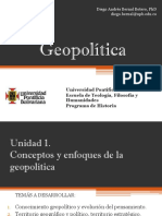 Cronograma de Sesiones y Exposiciones Geopolítica