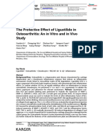 The Protective Effect of Ligustilide in Osteoarthritis: An in Vitro and in Vivo Study