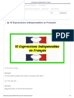 10 Expressions Indispensables en Français PDF