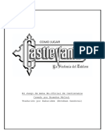 Manual Castlevania Juego de Tablero