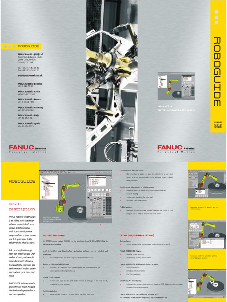 ROBOGUIDE-FANUC-robot-simulation | PDF | Simulation | Computer Aided Design