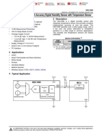 HDC1080 Low Power, High Accuracy Digital Humidity Sensor With Temperature Sensor