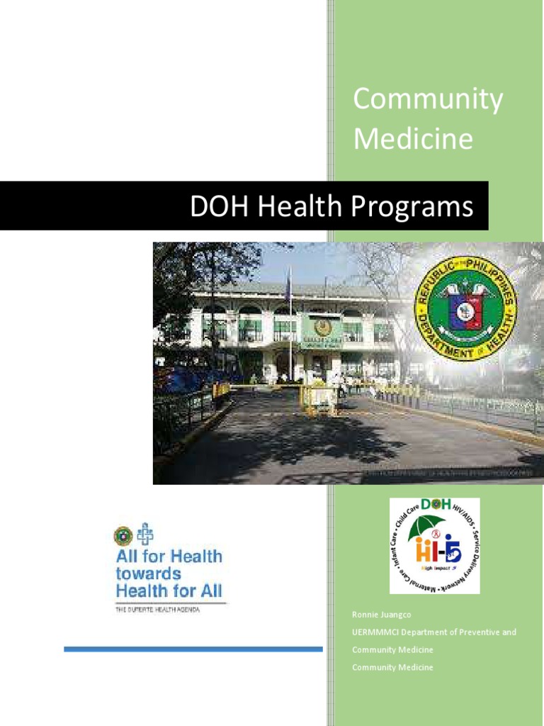 DOH Community Health Programs Overview | PDF | Breastfeeding | Breast Milk