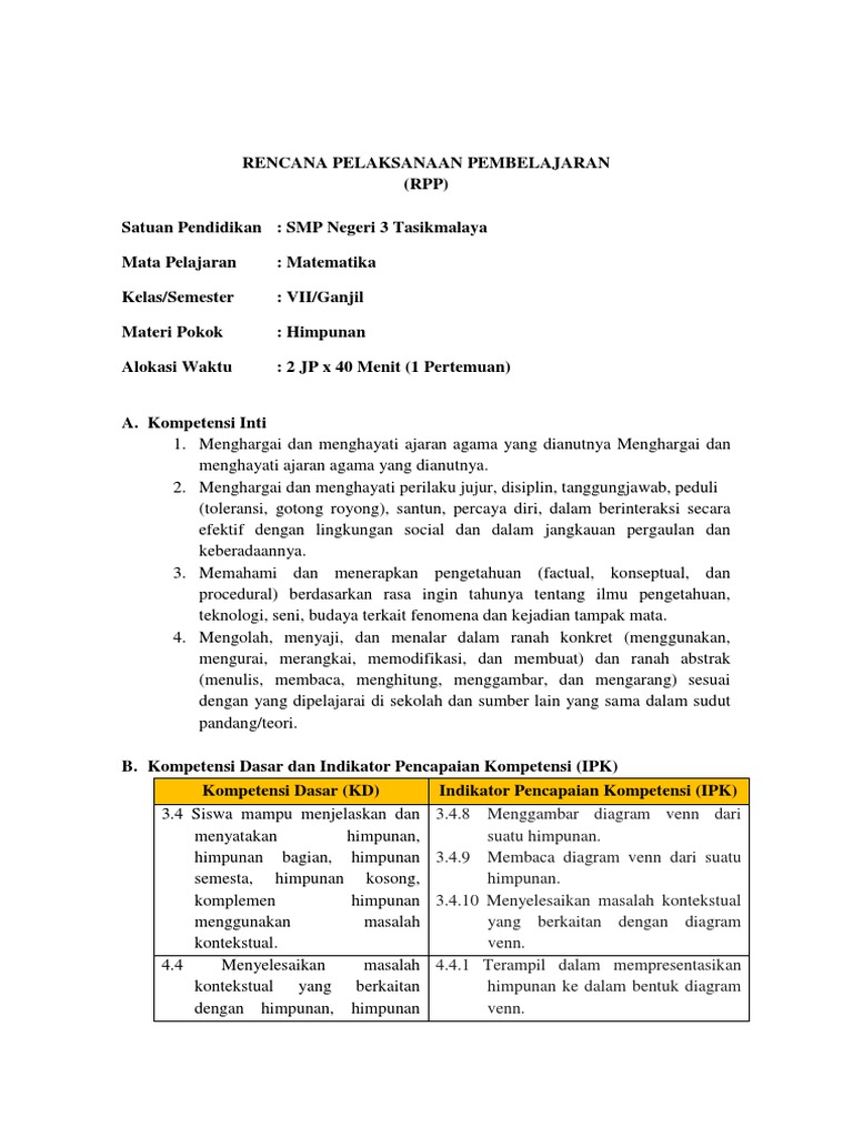 RPP Diagram Venn | PDF