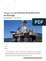 Repsol Recibe Permiso de Perforación en Noruega