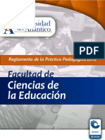 Reglamento de La Práctica Pedagógica - Facultad de Ciencias de La Educación