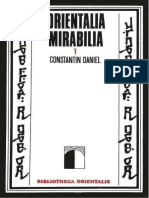 Constantin Daniel - Orientalia Mirabilia 1976