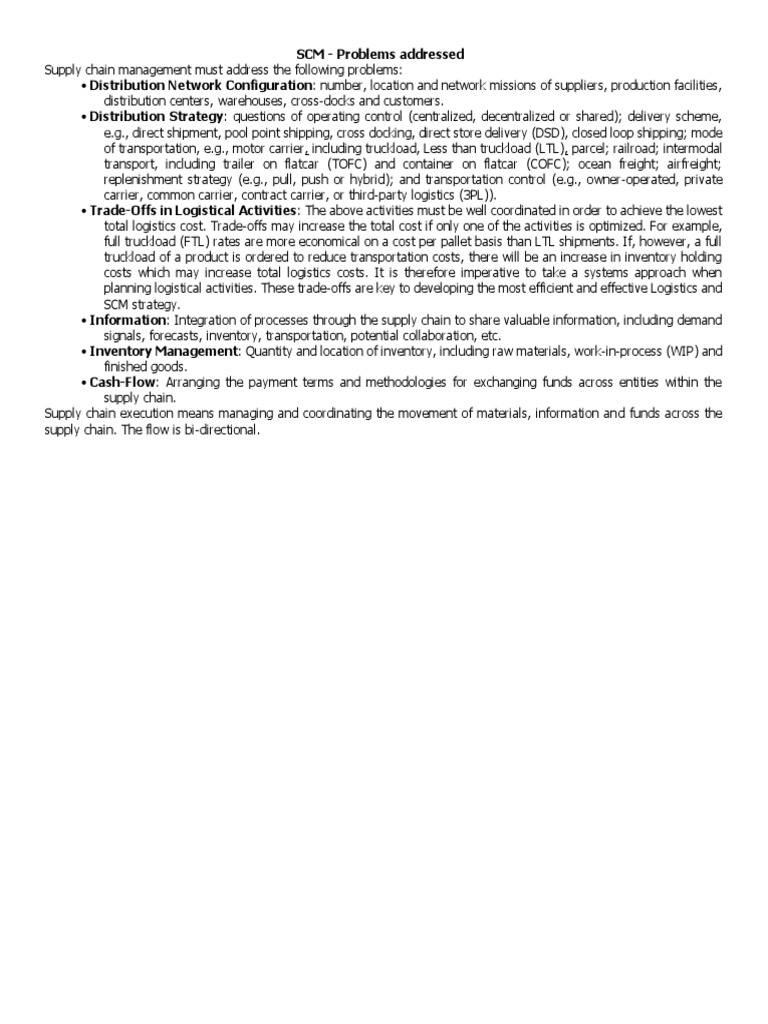 Key Challenges in Supply Chain Management | PDF | Business