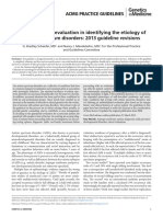 Austism Spectrum Genetics Evaluation