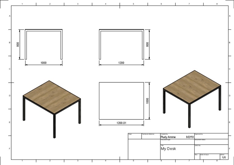 My Desk: Dept. Technical Reference Created by Approved by | PDF