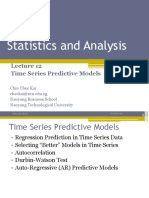 AB1202 Statistics and Analysis: Time Series Predictive Models