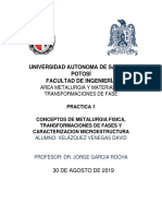 Caracterización microestructural de aleaciones de aluminio y acero mediante metalografía