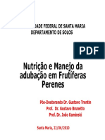 Microsoft PowerPoint - Gustavo Trentin Fertilidade Do Solo Frutiferas PDF