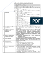Brief Profile of Prof S M Rahmatullah, SKU-VC