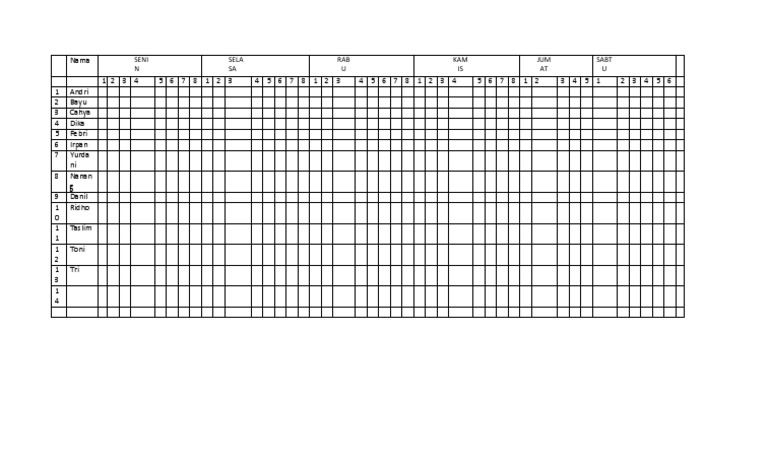 Absen Sem 2 Titl2 | PDF