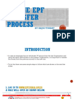 Online EPF Transfer Process