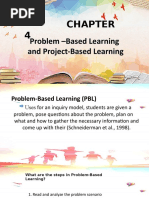 Problem - Based Learning and Project-Based Learning