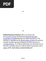 Unified Payment Interfaces (Upi)