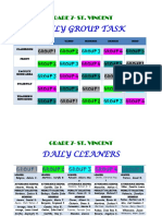 Daily Group Task: Grade 7-St. Vincent