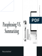 Paraphrasing PVS. Summarizing