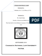 Chanakya National Law University Patna: Submitted By: Kumar Abhishek, B.A. L.L.B (Hons.) (1333)
