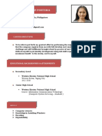 Dhesiry Fabillar Resume for Entry-Level Positions
