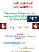 Warning! Warning! Warning! Warning!: Ifyouaskmeifyouneedalab Coat You Will Be Going Straight To Primera Vuelta!