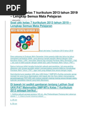 Soal Ukk