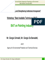 BAT On Painting Industry: Workshop: "Best Available Techniques (BAT)