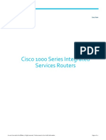 Cisco 1000 Series Integrated Services Routers: Data Sheet