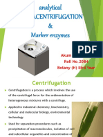 Analytical ultracentrifugation & marker enzymes