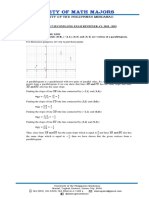 Society of Math Majors Math 17 Second Long Exam Reviewer